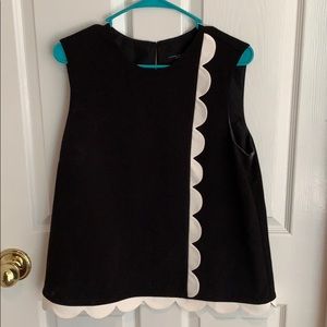 Black and white Victoria Beckham top